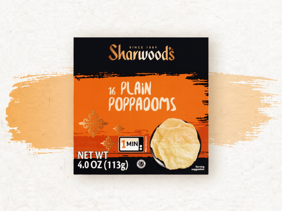 Sharwoods Plain Poppadoms